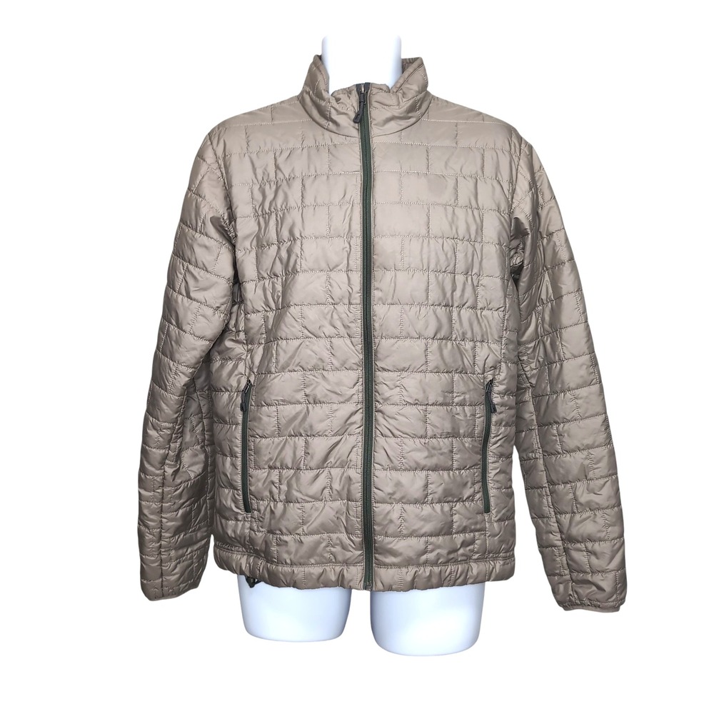 Patagonia Nano Puff Jacket Mens M Stone Full Zip Puffer Primaloft Lightweight
